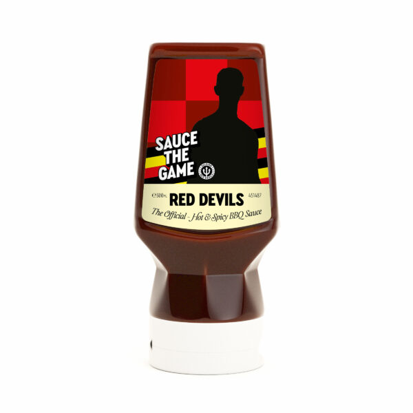 Ta sauce Red Devils Brussels Ketjep : ta tête sur un pot de sauce, un cadeau bien belge ! 